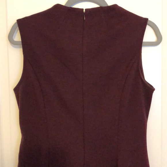 Maroon sleeveless fit n flare dress - Picture 4 of 5